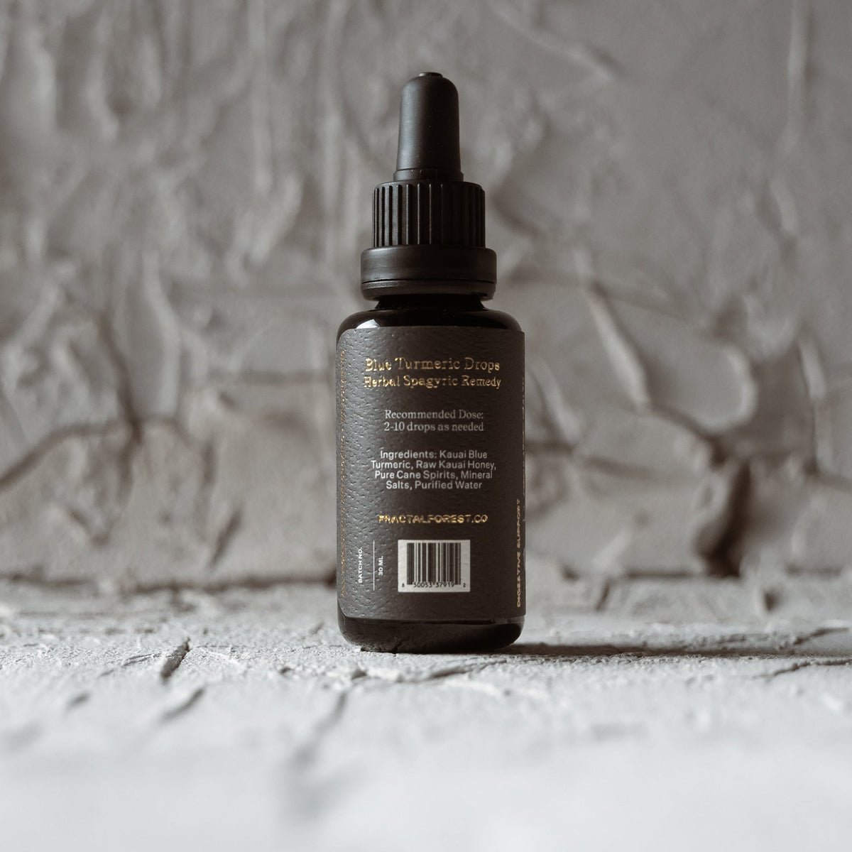 Blue Turmeric Drops Fractal Forest